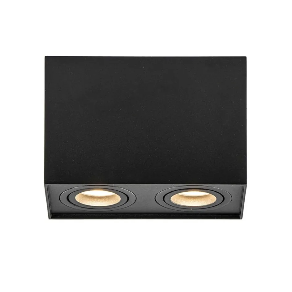 Plafondspot Rebel box 2l zwart gu10>Straluma Online