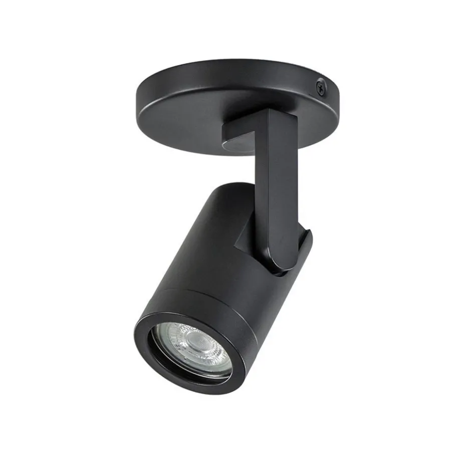 Plafondspot rond enkel zwart ex.gu10>Straluma Clearance