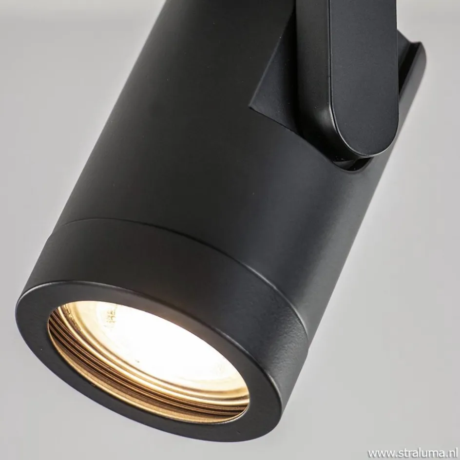 Plafondspot rond enkel zwart ex.gu10>Straluma Clearance