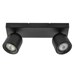 Plafondspot Solare 2l balk zwart>Straluma