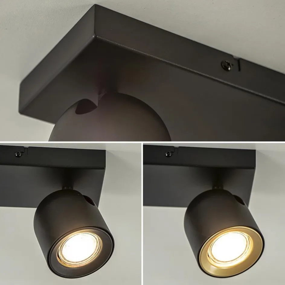 Plafondspot Solare 2l balk zwart>Straluma