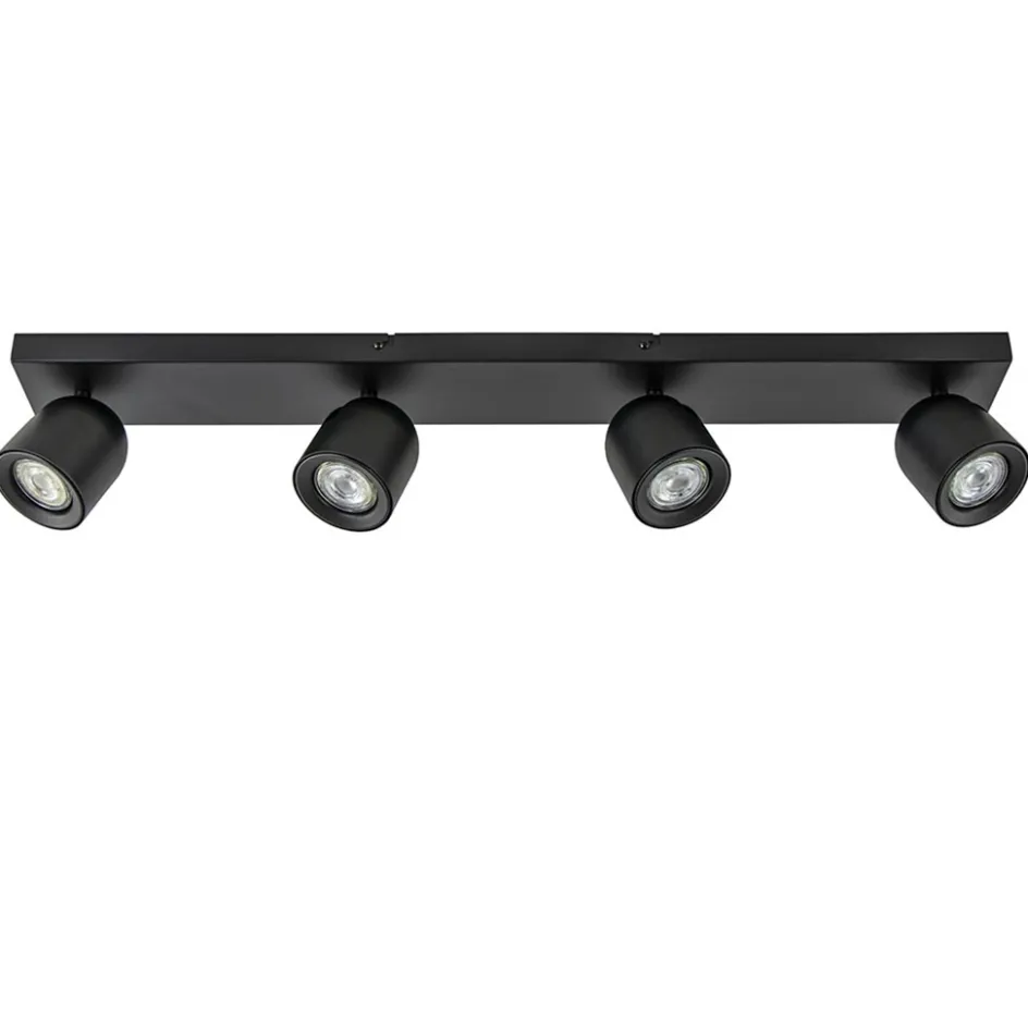 Plafondspot Solare 4l balk zwart>Straluma Discount