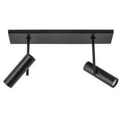 Plafondspot Trend 2L balk zwart gu10mini>Straluma Outlet