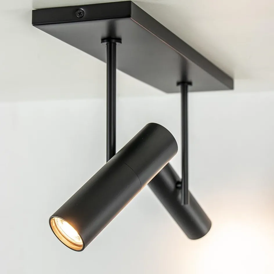 Plafondspot Trend 2L balk zwart gu10mini>Straluma Outlet