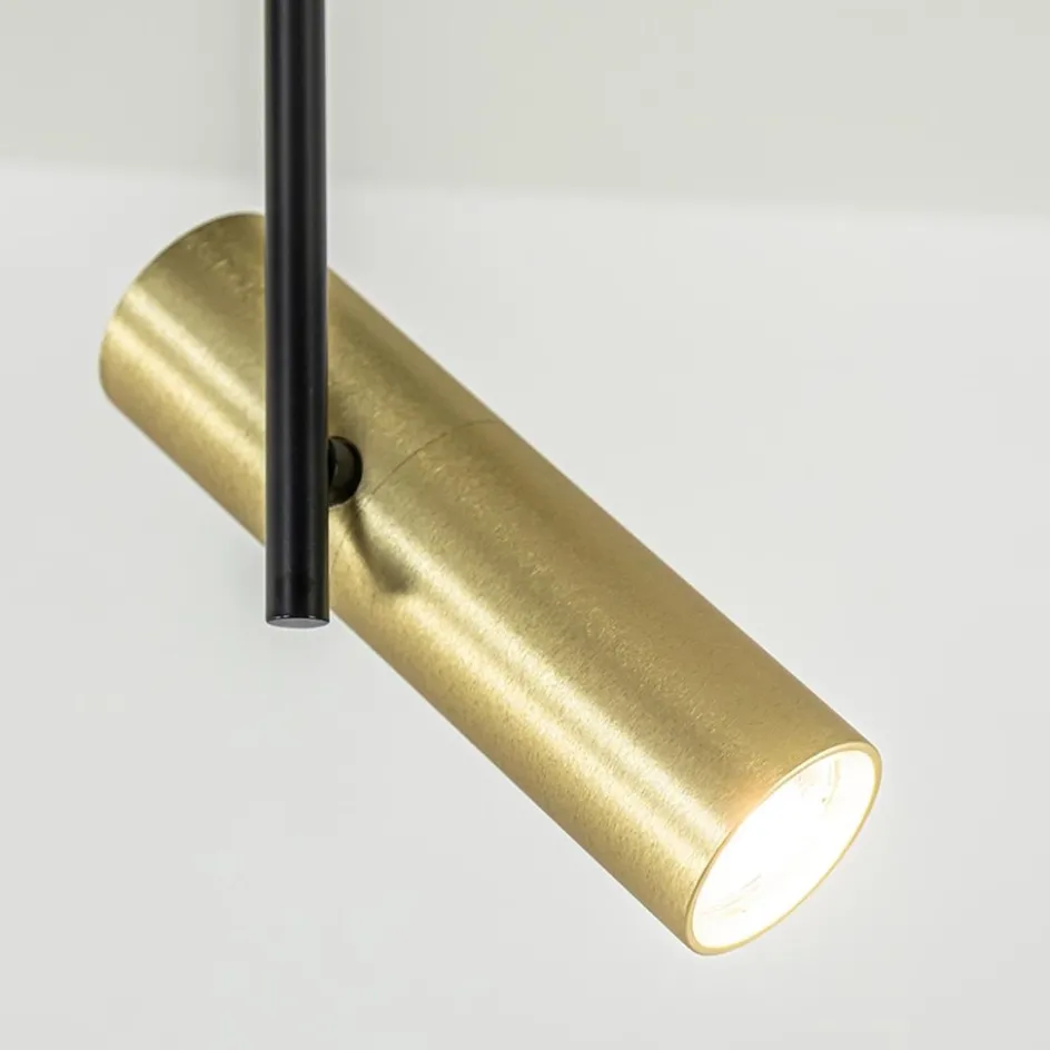 Plafondspot Trend 2L zwart/goud mini gu10>Straluma Best