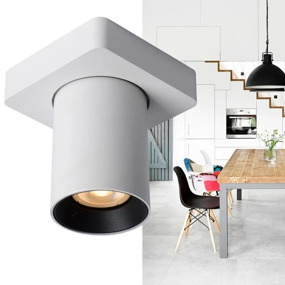 Plafondspot tube 1-L wit incl.gu10 dtw>Straluma Clearance