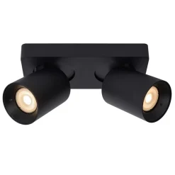 Plafondspot tube 2-L zwart incl.gu10 dtw></noscript>Straluma Discount