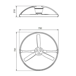 Plafondventilator Nepal Mini zwart></noscript>Straluma Clearance
