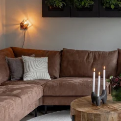 Plafond/wandlamp Matrix zwarte korf met hout></noscript>Straluma New