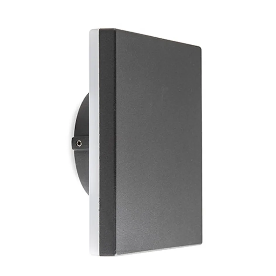 Plafond/wandlamp square antraciet>Straluma Hot