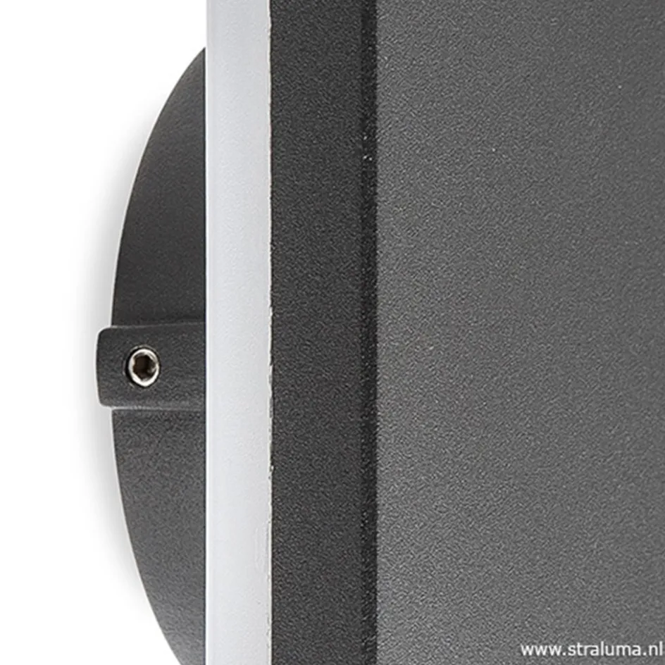 Plafond/wandlamp square antraciet>Straluma Hot