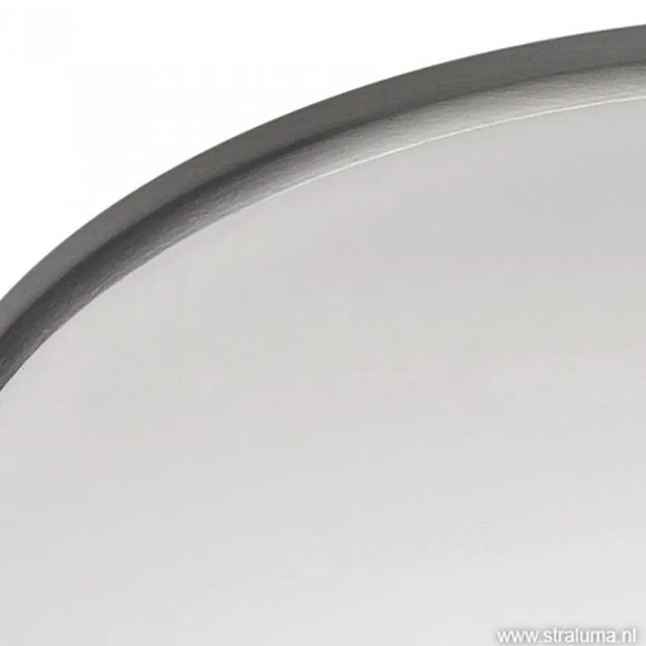 Plafonnière Art nikkel/wit 30cm>Straluma Clearance