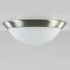 Plafonnière rvs + mat glas 30cm>Straluma Outlet