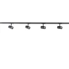 Rail Trackline set 1.5m zwart 4 spots>Straluma Discount