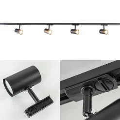 Rail Trackline set 1.5m zwart 4 spots></noscript>Straluma Discount