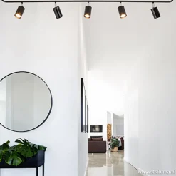 Rail zwart 5-lichts 160cm gu10><noscript><img width=