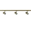 Railsysteem set 1 m met 3 GU10 spots brons>Straluma Best