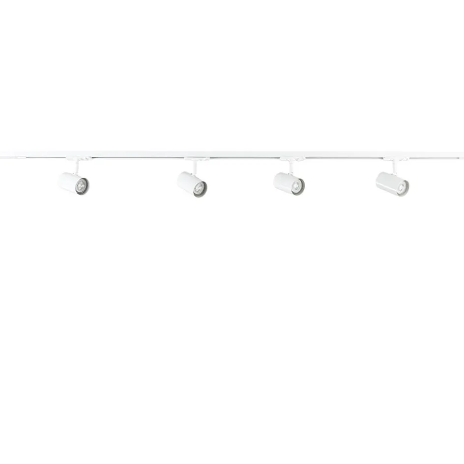 Railsysteem set wit inclusief 4 spots tube>Straluma Clearance