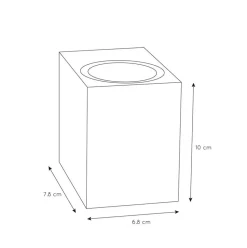 Rechthoekige buitenlamp downlighter mat wit></noscript>Straluma Sale