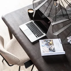 Rechthoekige eettafel Jiska bruin mangohout 250x100 cm><noscript><img width=