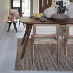 Rechthoekige eettafel Quenza acaciahout 200x100 cm><noscript><img width=