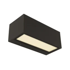Rechthoekige LED buitenlamp up+down mat zwart>Straluma Clearance