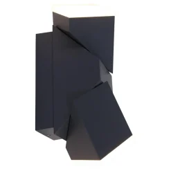 Rechthoekige LED buitenlamp verstelbaar zwart aluminium>Straluma Online