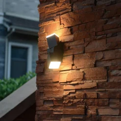 Rechthoekige LED buitenlamp verstelbaar zwart aluminium></noscript>Straluma Online