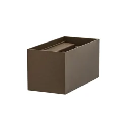 Rechthoekige LED buitenlamp aluminium bruin>Straluma New