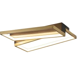 Rechthoekige LED plafondlamp zwart goud design>Straluma Discount
