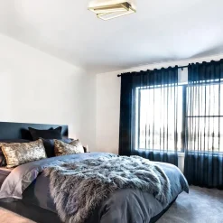 Rechthoekige LED plafondlamp zwart goud design></noscript>Straluma Discount