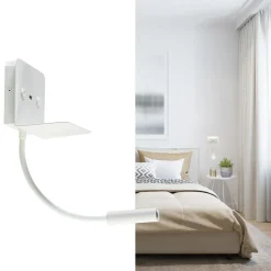Rechthoekige wandlamp inclusief LED en USB></noscript>Straluma