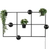 Rechthoekige wandlamp zwart frame met plantenpotten>Straluma Discount