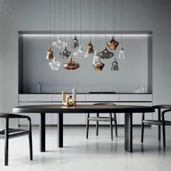 Retro design hanglamp smoke glas met LED></noscript>Straluma New