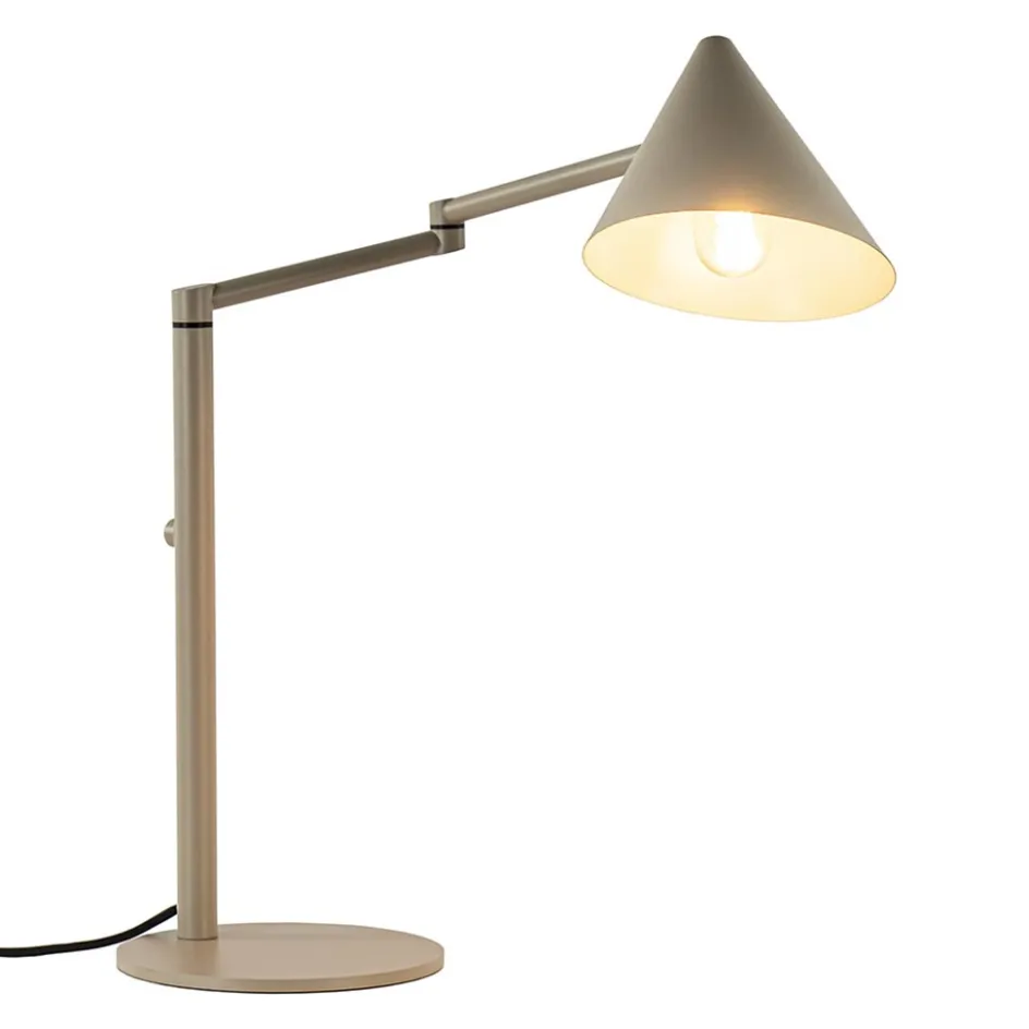 Retro tafellamp met kap verstelbaar zand>Straluma Best