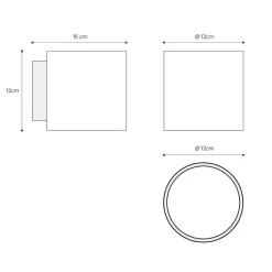 Retro wandlamp cilinder badkamer IP44><noscript><img width=