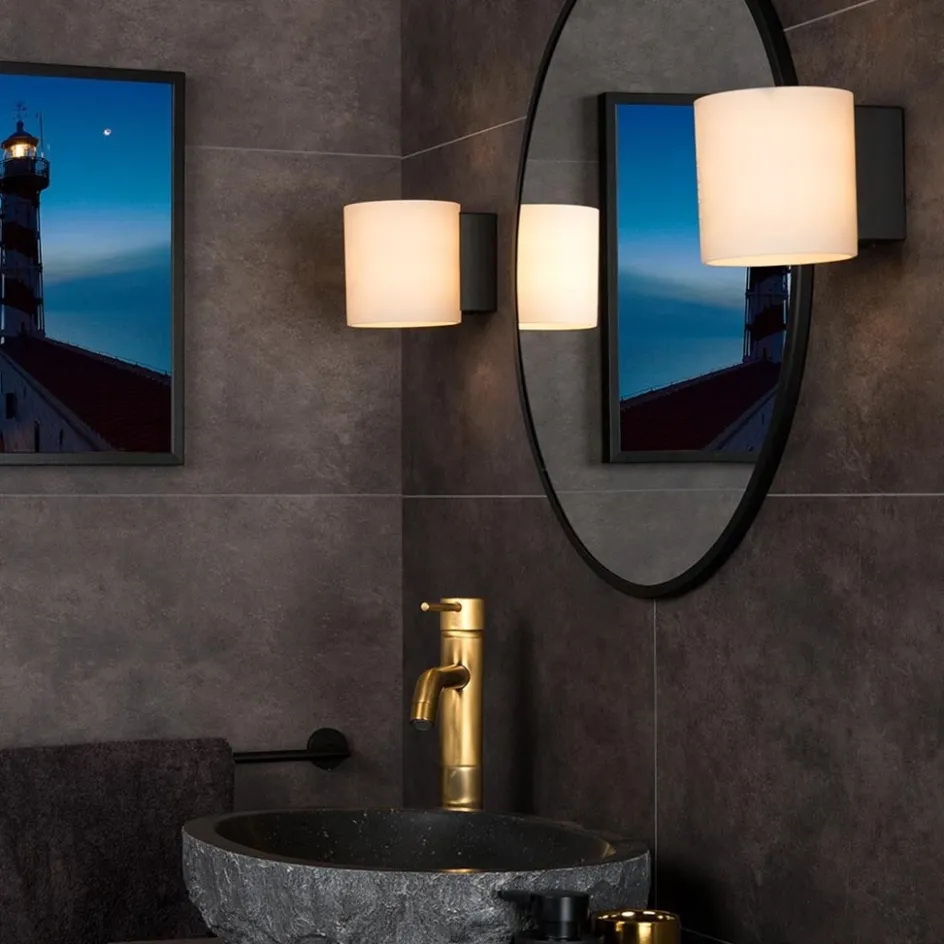 Retro wandlamp cilinder badkamer IP44>Straluma Online