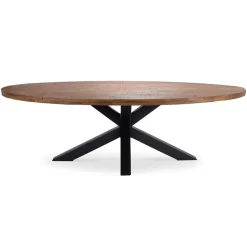 Robuuste eettafel ovaal 240 cm mangohout>Straluma Clearance