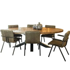 Robuuste eettafel ovaal 240 cm mangohout></noscript>Straluma Clearance