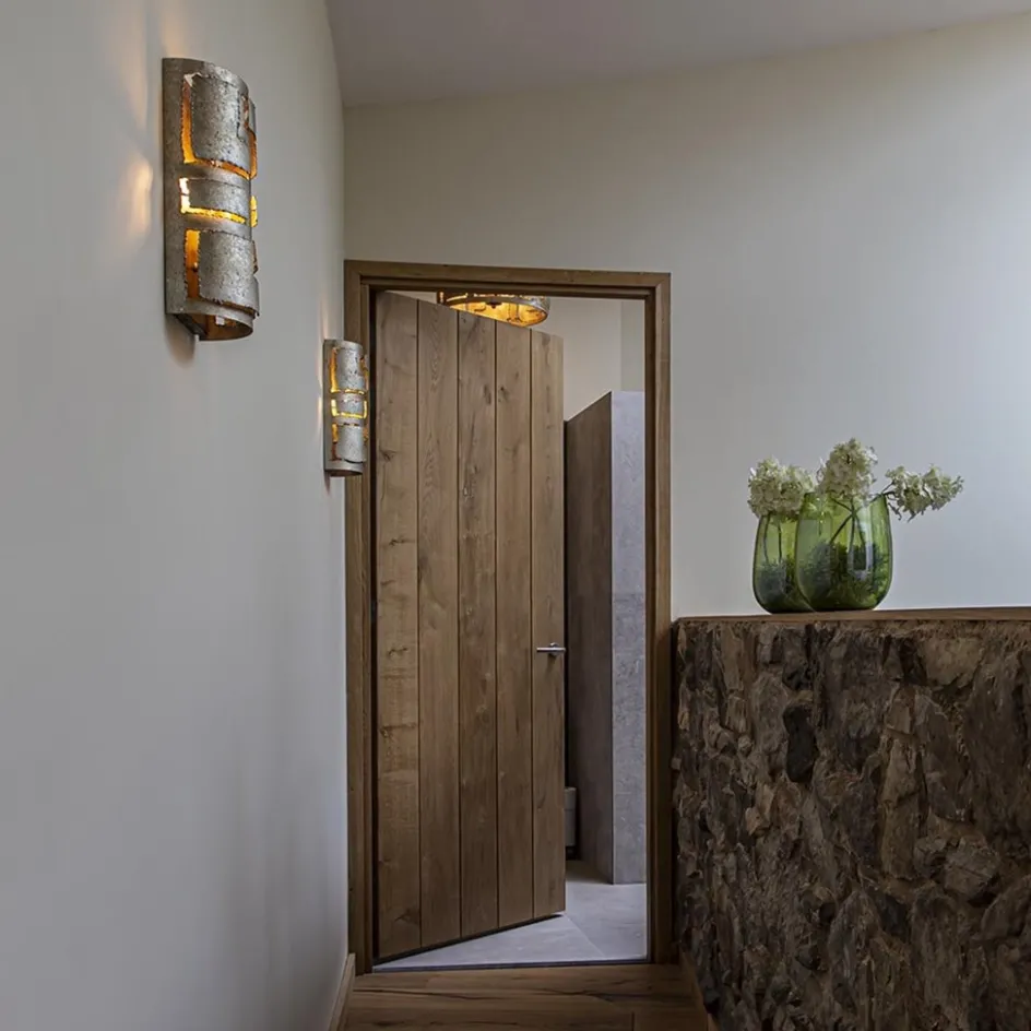 Robuuste wandlamp ambachtelijk zilver>Straluma New