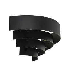 Robuuste wandlamp zwarte ringen>Straluma Hot