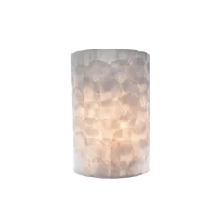 Romantische schelpen wandlamp ivoor><noscript><img width=