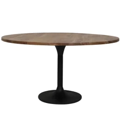 Ronde eettafel acacia hout met zwarte poot Bicoca>Straluma Hot