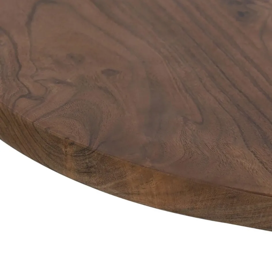 Ronde eettafel acacia hout met zwarte poot Bicoca>Straluma Hot