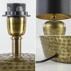 Ronde lampvoet Gondia antiek brons exclusief kap></noscript>Straluma Hot