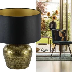 Ronde lampvoet Gondia antiek brons exclusief kap></noscript>Straluma Hot