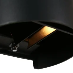 Ronde LED buitenlamp zwart inclusief lichtsensor></noscript>Straluma Sale