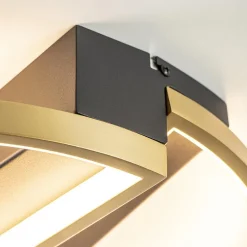 Ronde LED plafondlamp zwart goud></noscript>Straluma Online