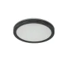 Ronde LED plafondlamp zwart met 3 licht opties IP44>Straluma Online