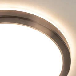 Ronde LED plafondlamp zwart met 3 licht opties IP44><noscript><img width=